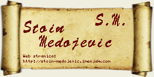 Stoin Medojević vizit kartica